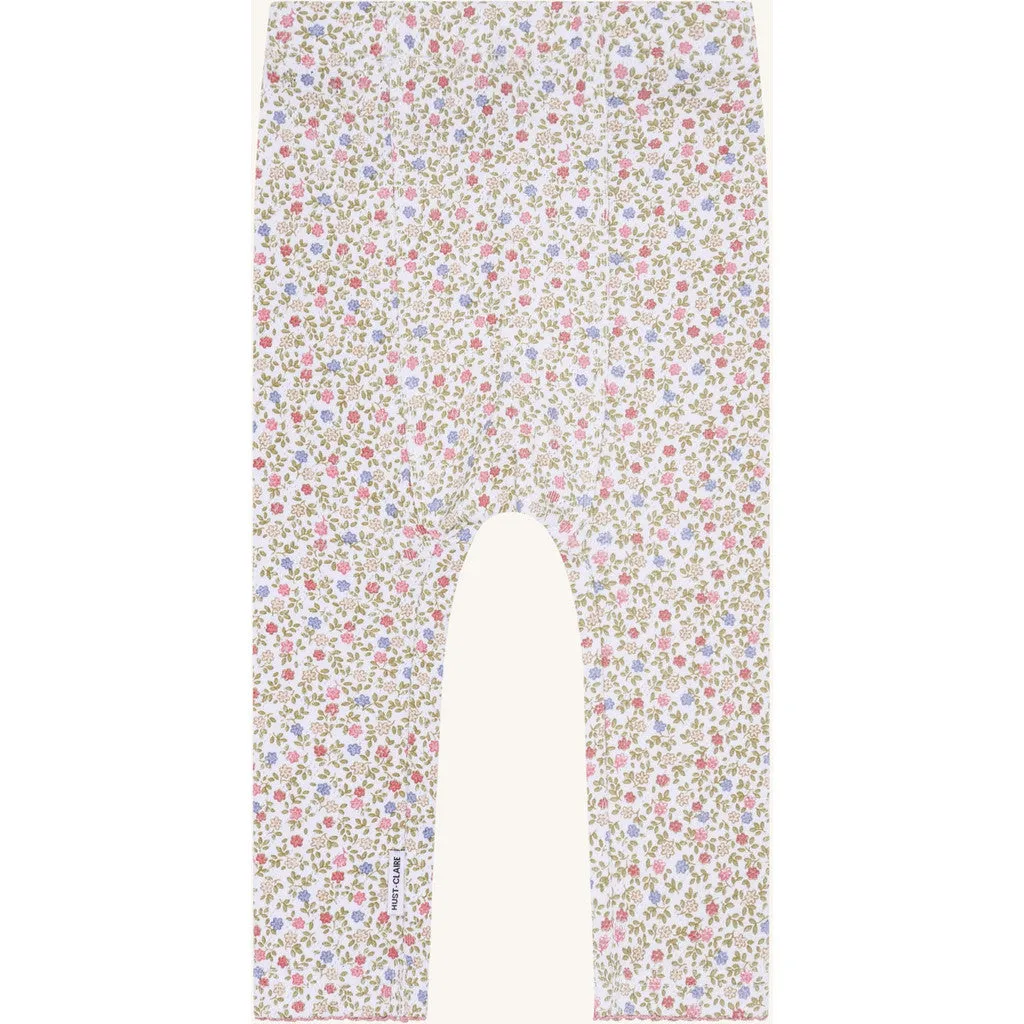Hust & Claire Lærke Blooming leggings White bomuld