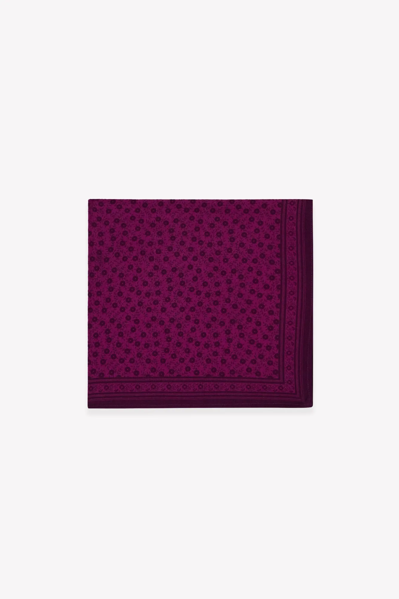 Bonton Foulfleur Purple Rain tørklæde bomuld TU blomstret
