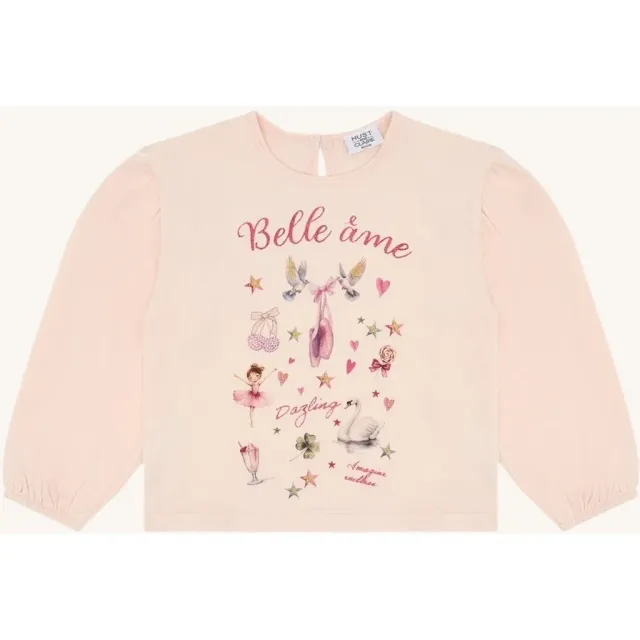Hust & Claire Alma Belle A'me bluse Quartz bomuld