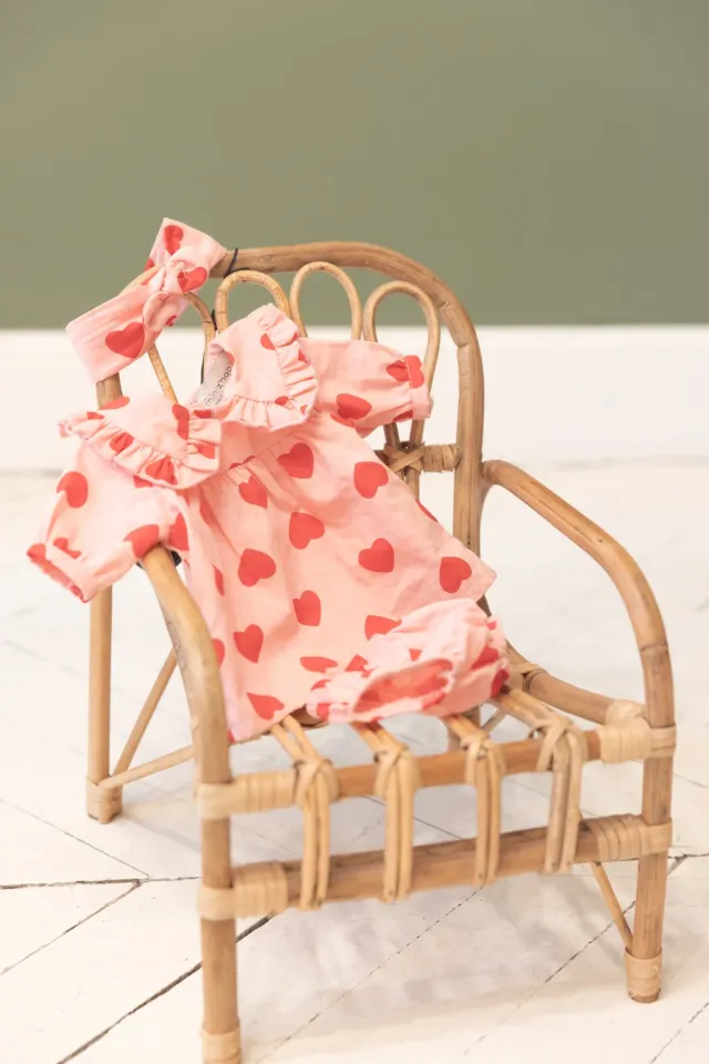 Bonton Karina dukketøj hjerte kjole bloomers