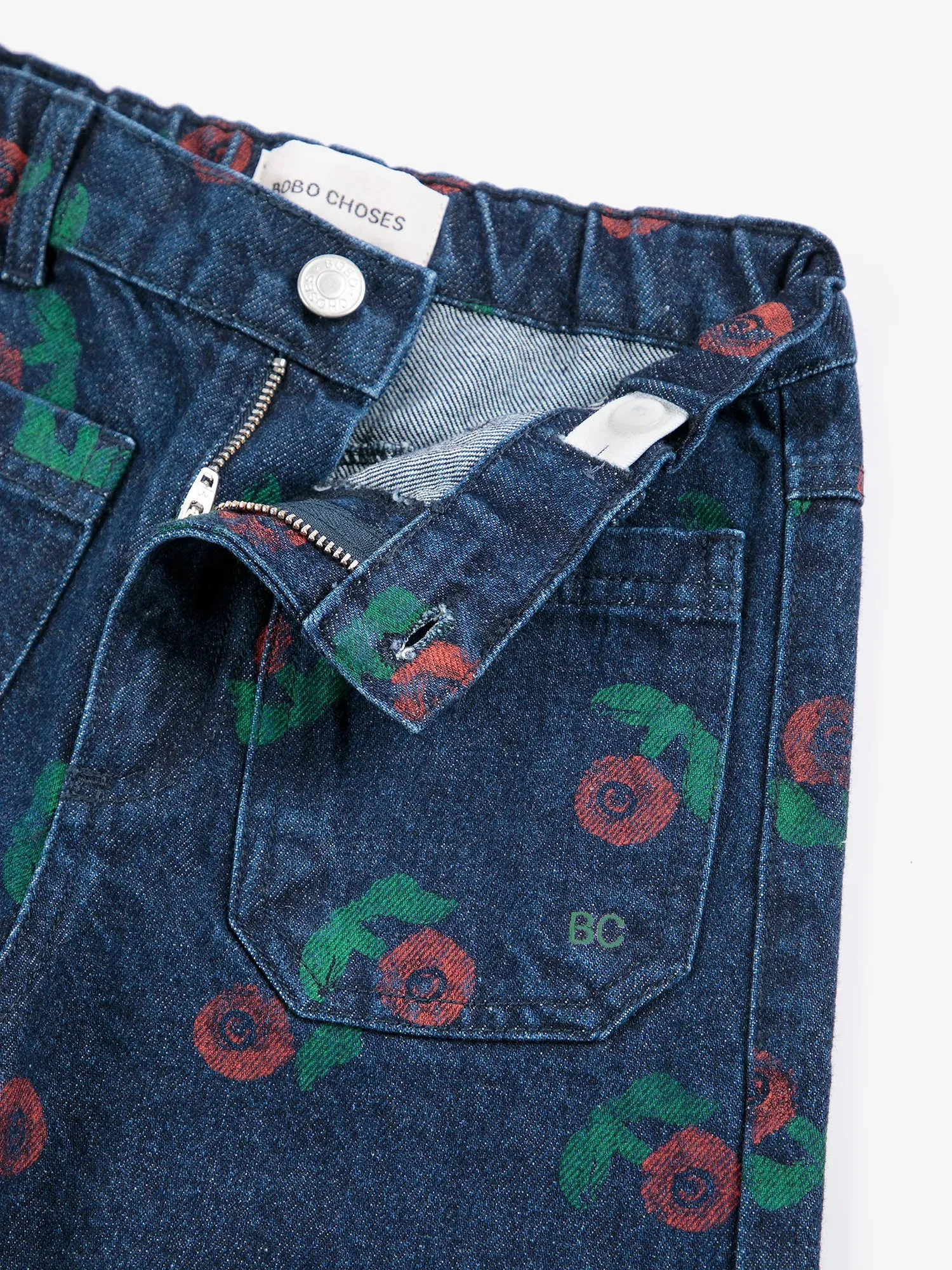 Bobo Choses Stamp Bloom denimbukser mørkeblå 2-3 år