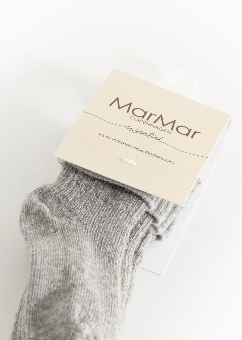 MarMar Newborn Socks 2-pak strømper grå rib