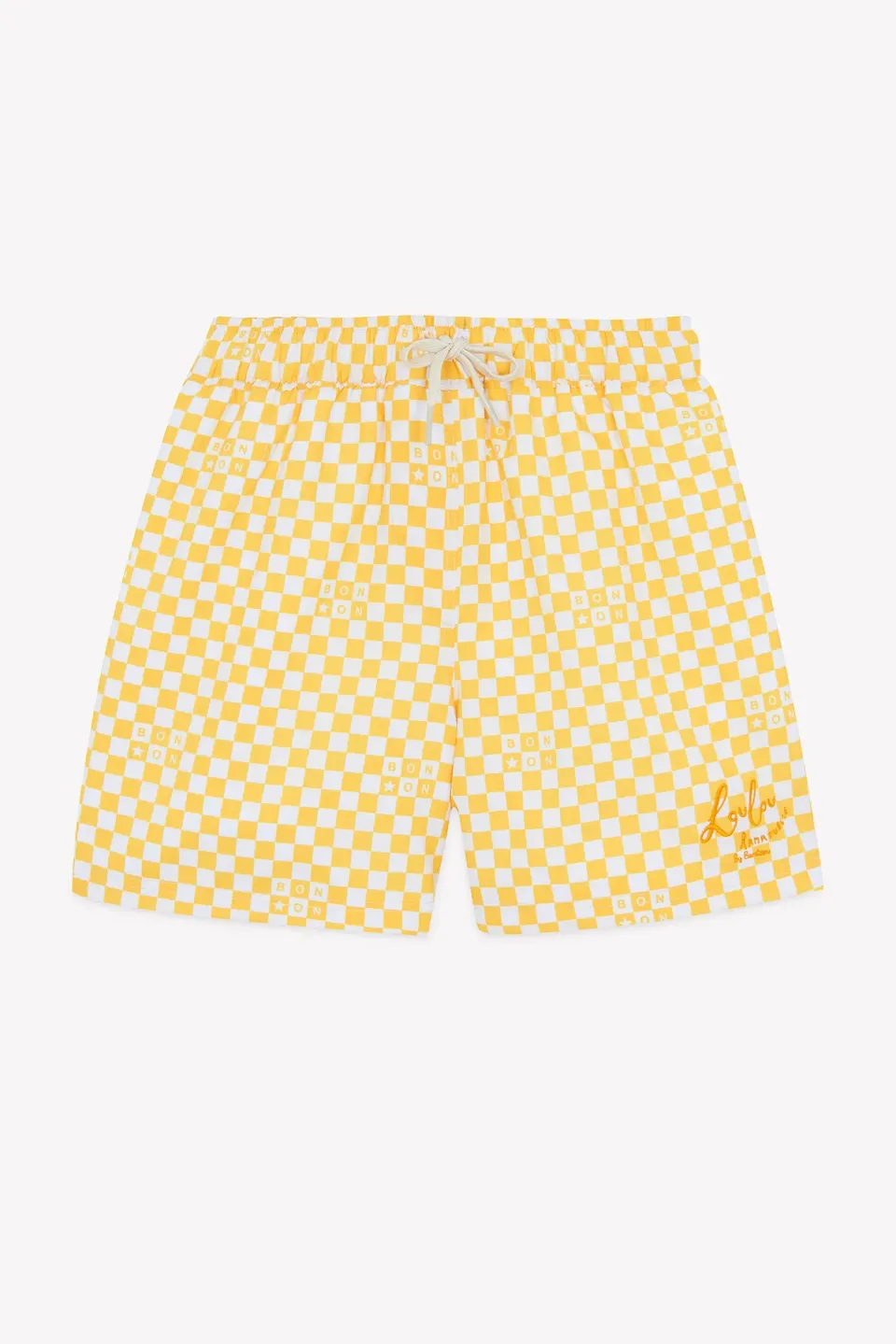 Bonton L'Océan Vichy badeshorts gul ternet
