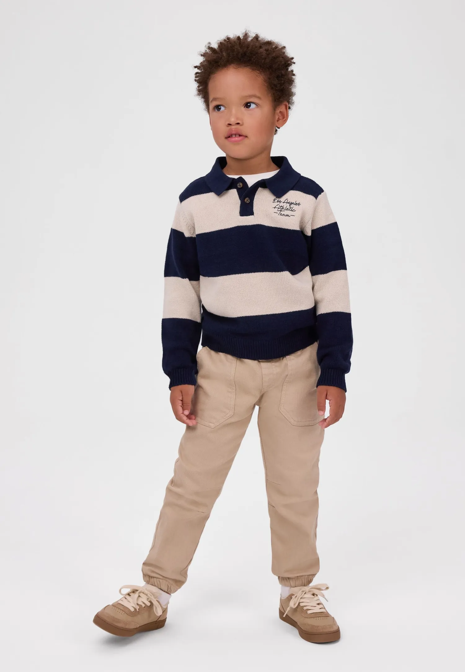 Minoti jogger til baby beige jersey str. 80-122
