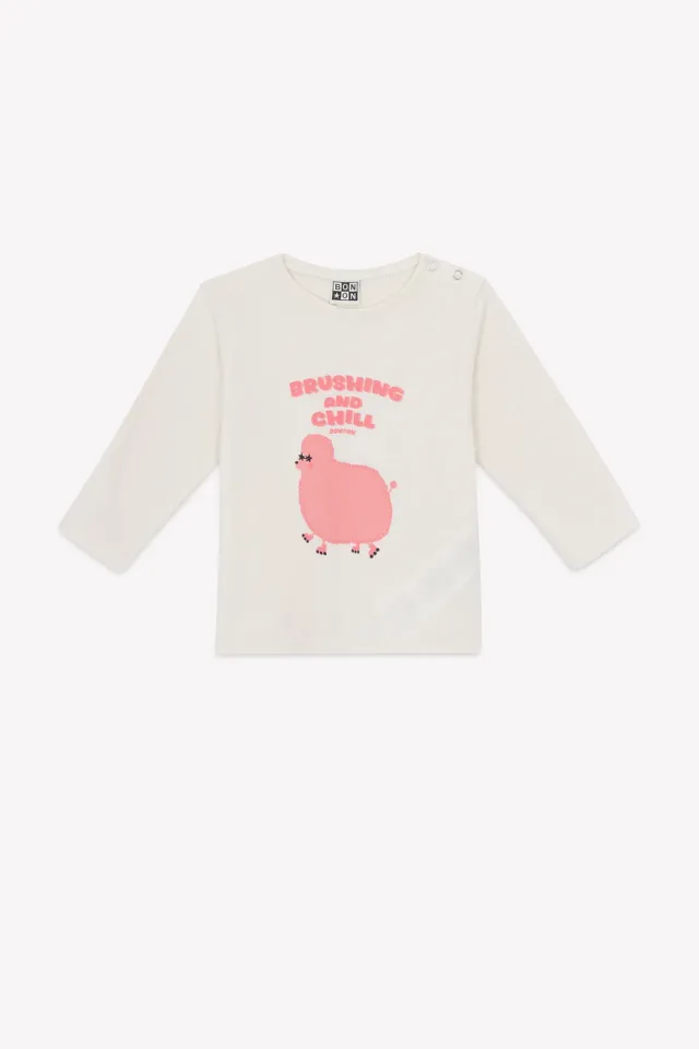 Bonton Taxi Brushing t-shirt mouton langærmet