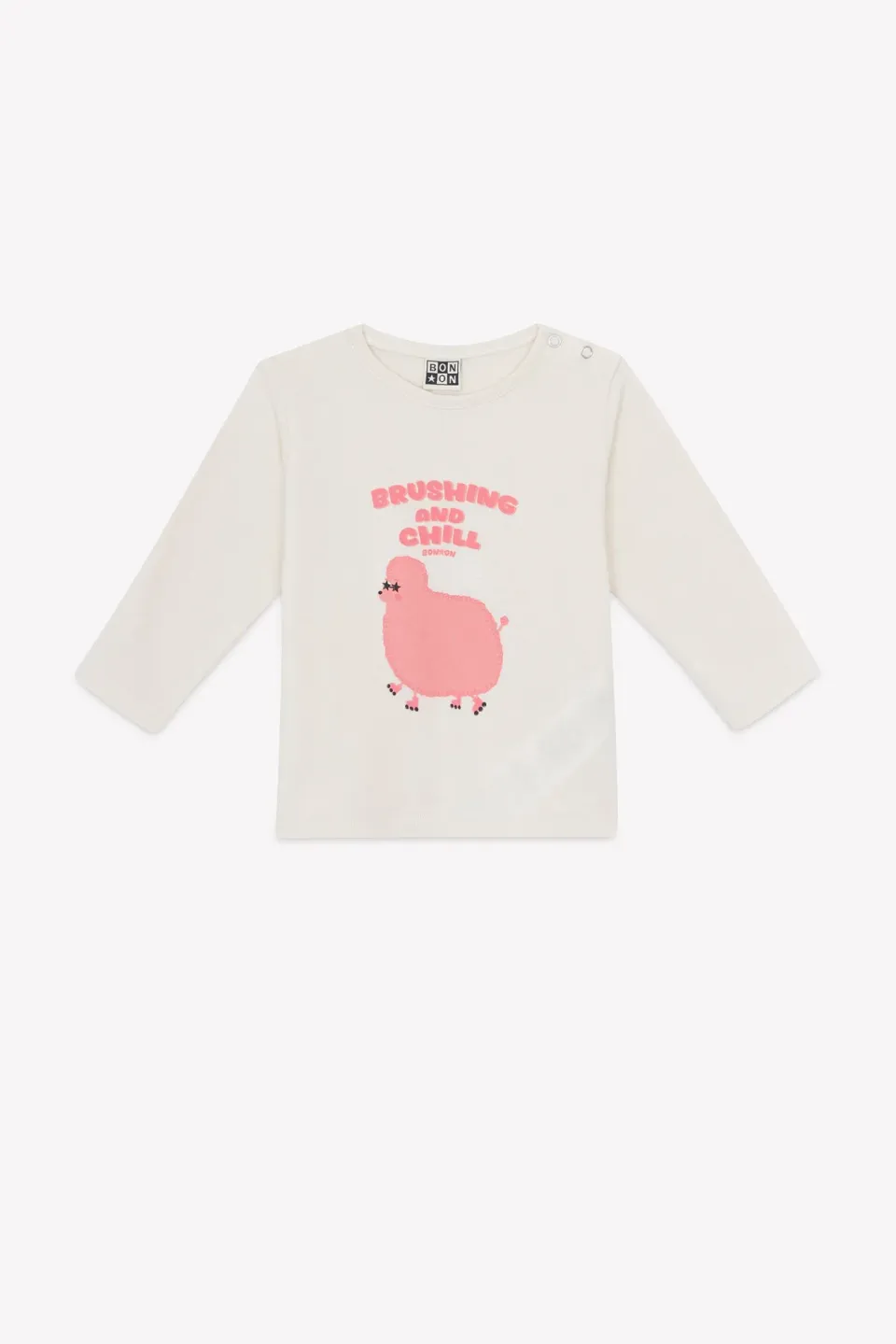 Bonton Taxi Brushing t-shirt mouton langærmet