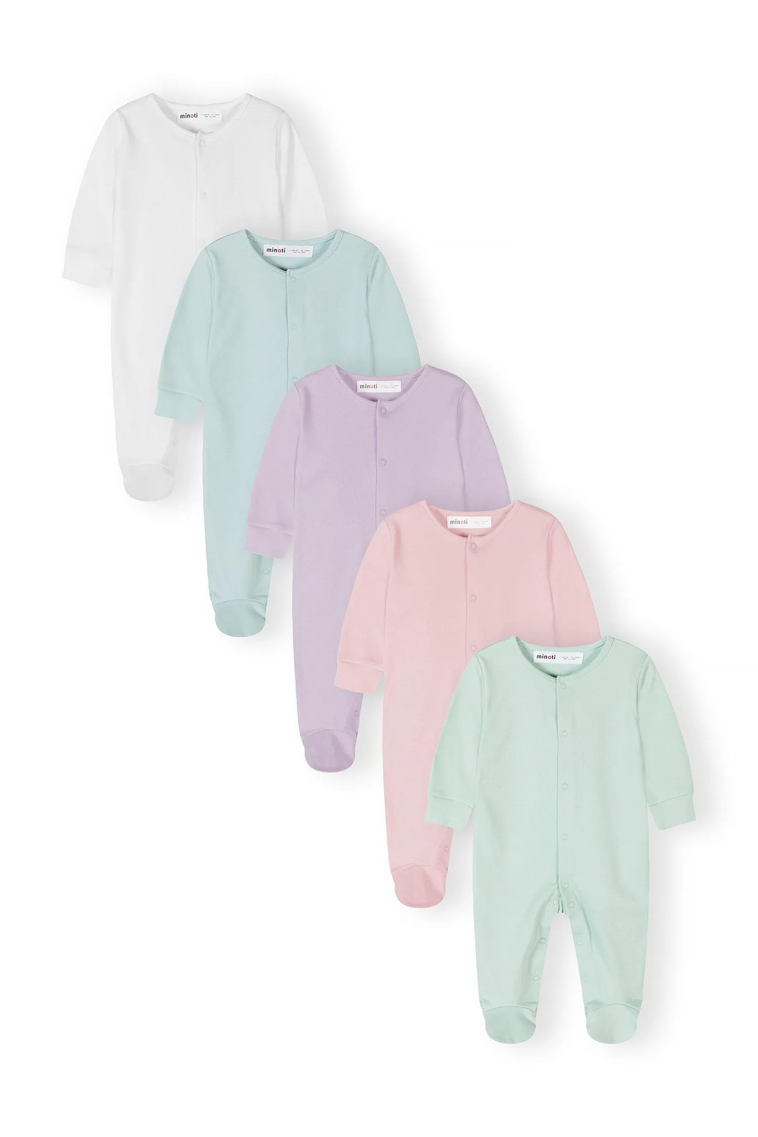 Minoti 44535 natdragt 5-pak pastel bomuld