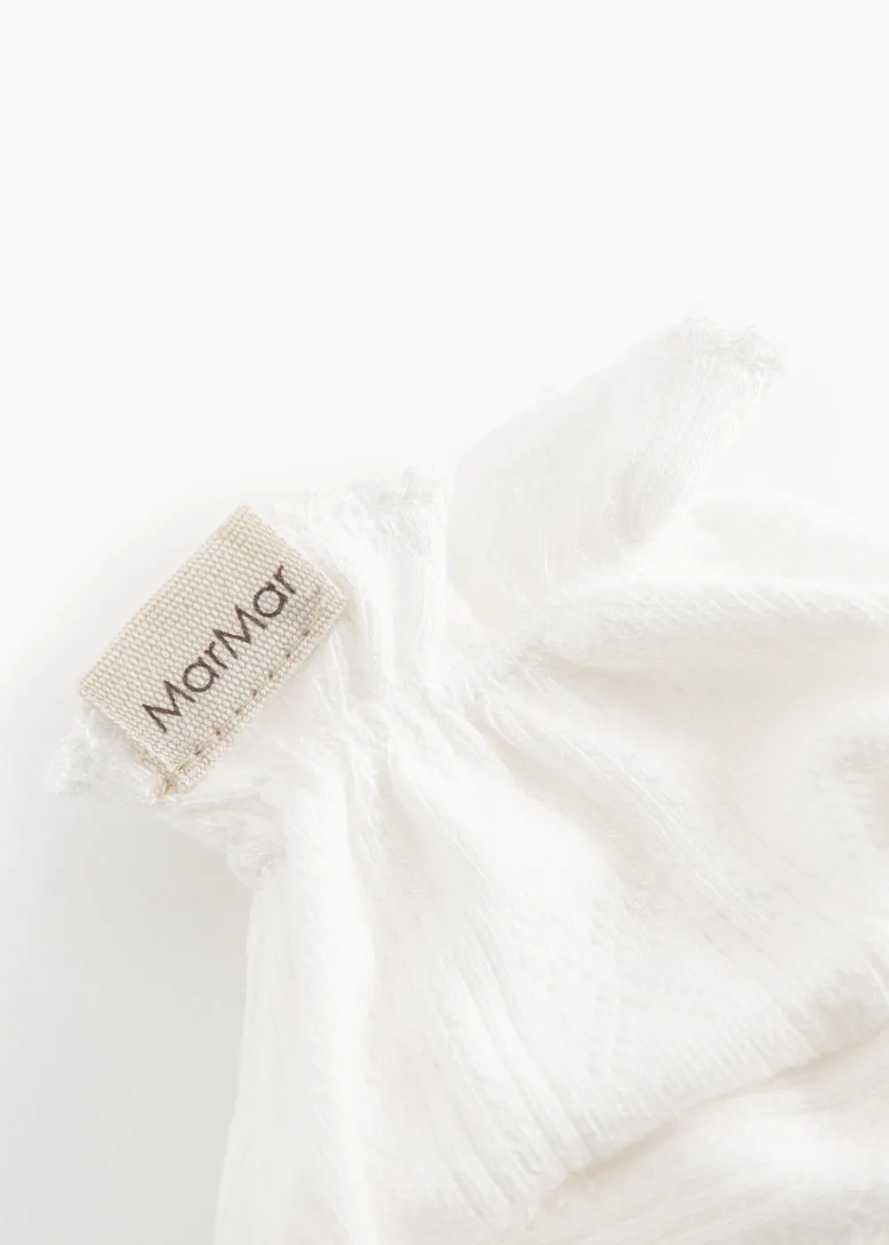 MarMar Bootsies Futter Gentle White pointelle