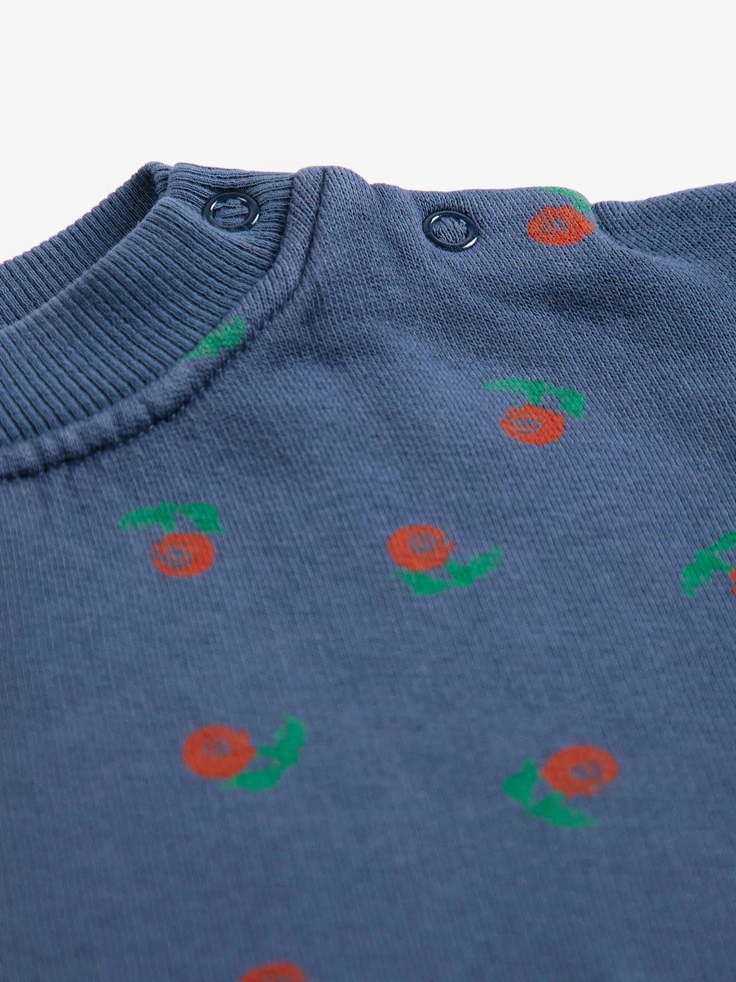 Bobo Choses Stamp Bloom all over sweatshirt navy 12M bomuld