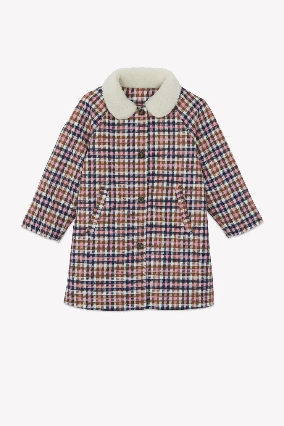 Bonton Maelle frakke pink ternet