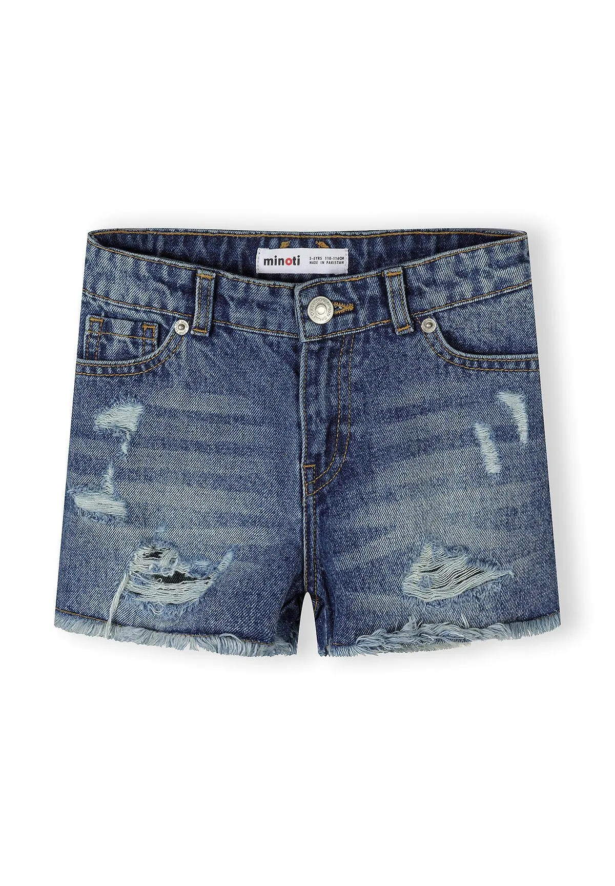 Minoti 44937 pige denimshorts 2-pak lyseblå