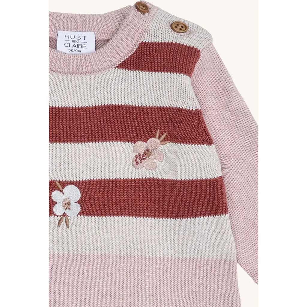 Hust & Claire HCMill Knit Play strikdragt Adobe Rose øko