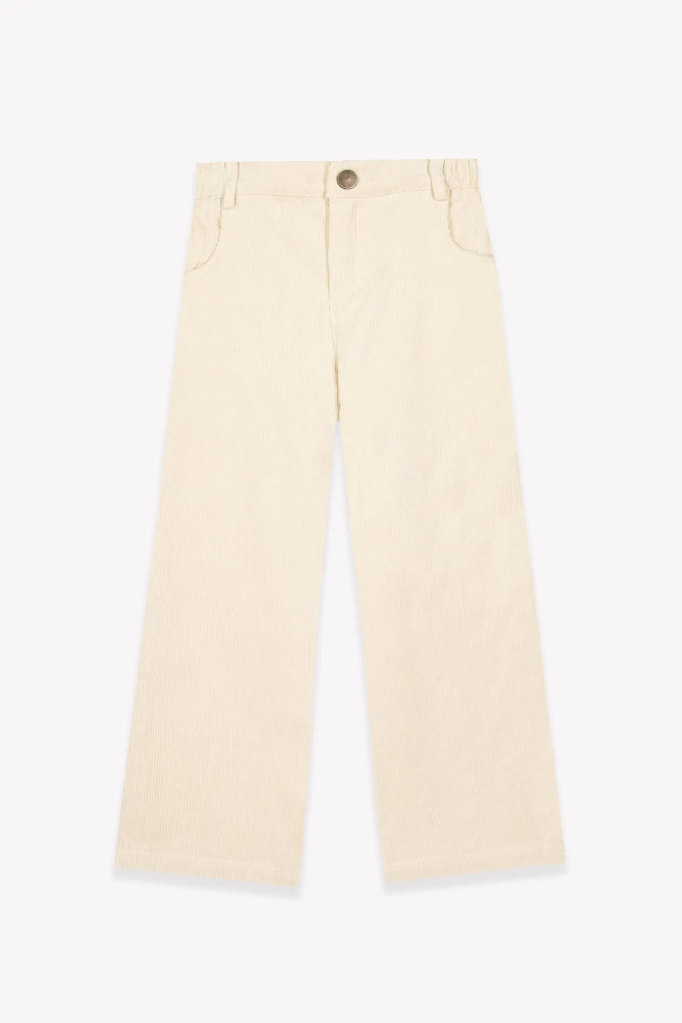 Bonton Play Milk velour bukser creme