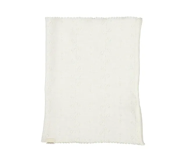 MarMar Buff halsedisse Natural uld pointelle