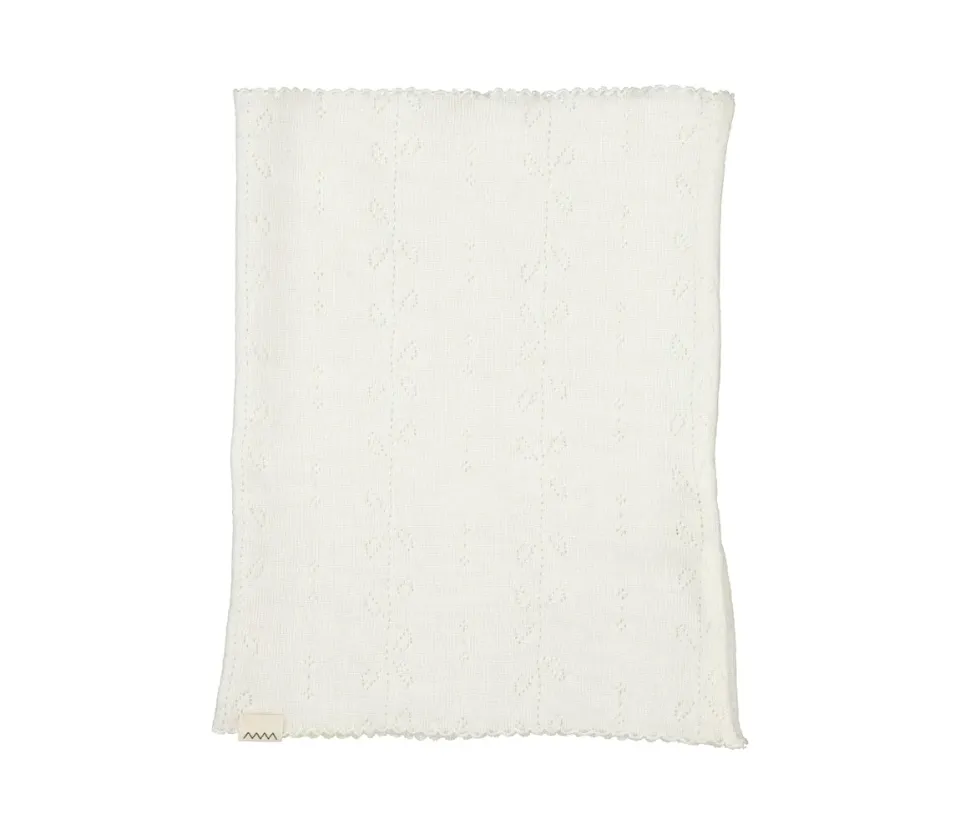 MarMar Buff halsedisse Natural uld pointelle