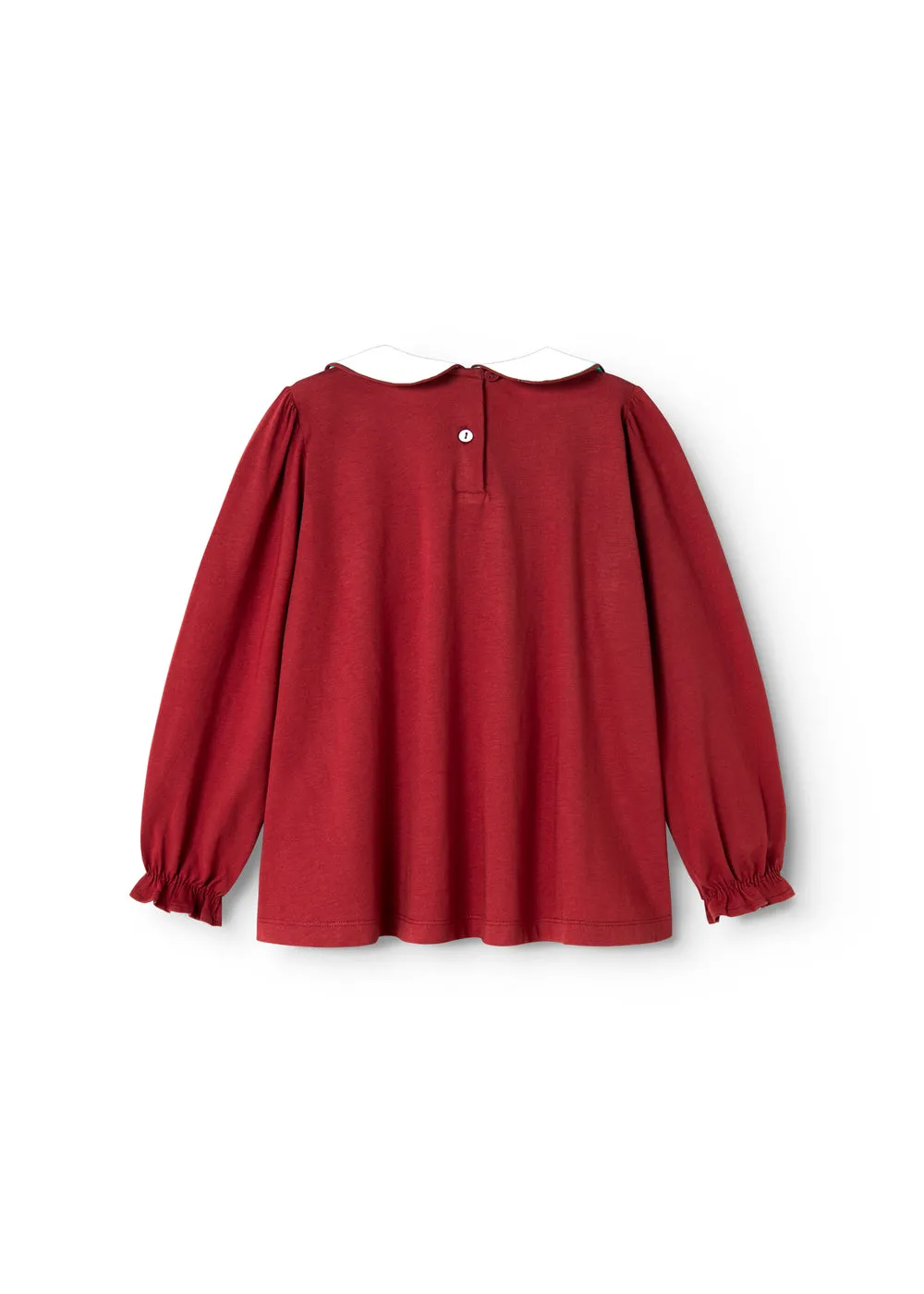 MarMar Tielle bluse Hibiscus Red modal blomst