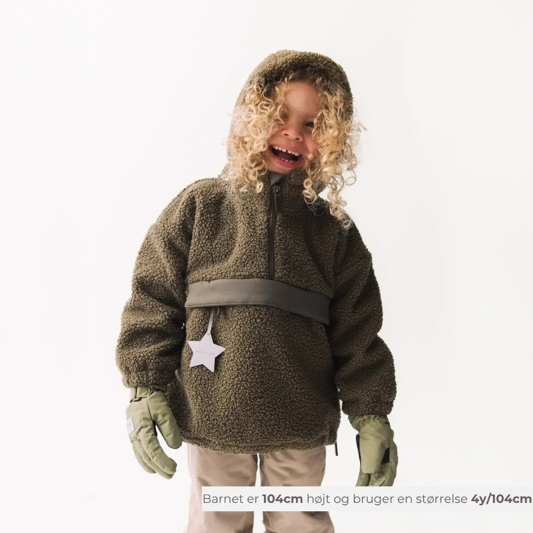 MINI A TURE Matarman sherpa anorak Capers Green vandtæt