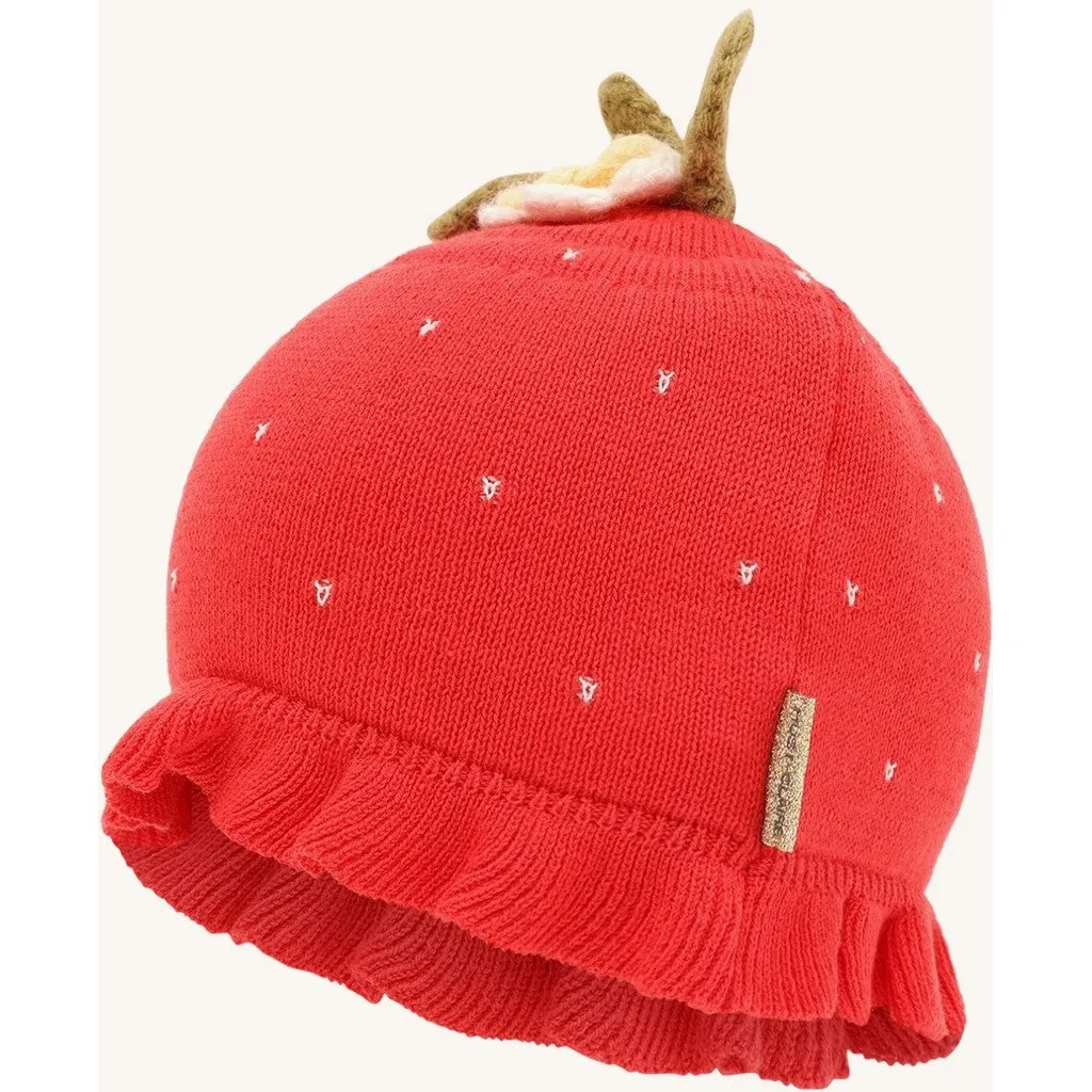 Hust & Claire Fresa Strawberry hat Poppies bomuld