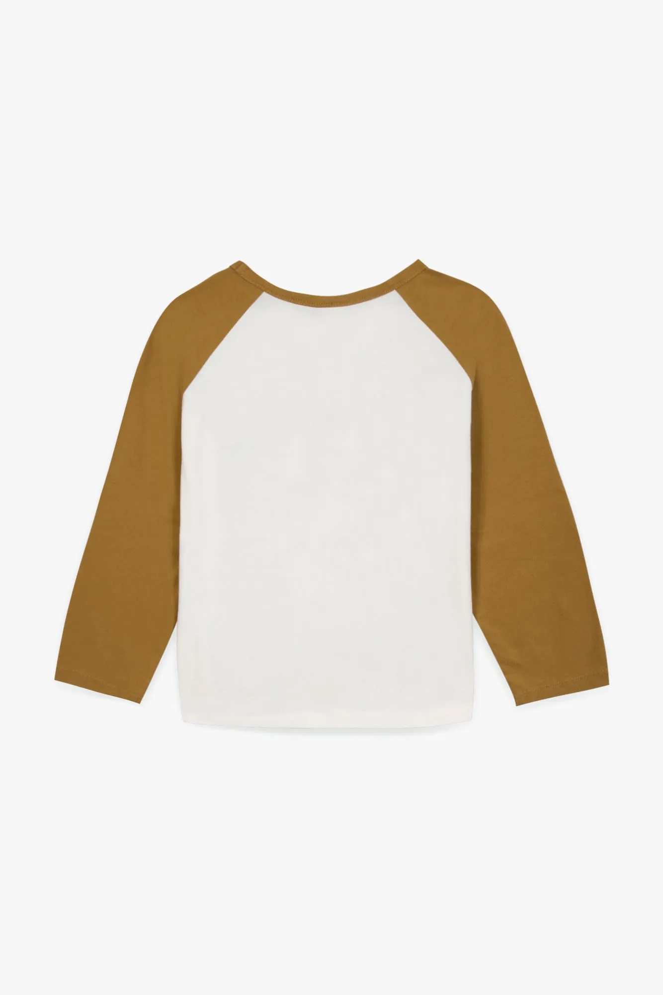 Bonton Tipi Howdy T-shirt langærmet brun 100% bomuld