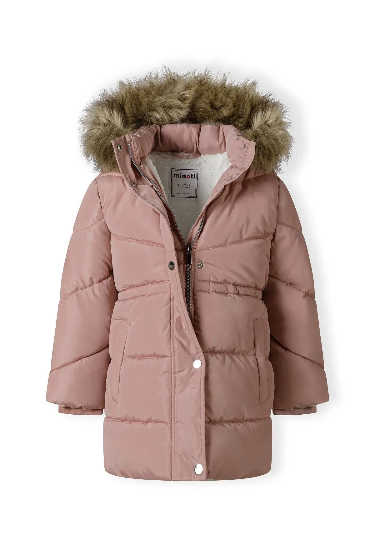 Minoti 45299 parka til piger lyserød varm
