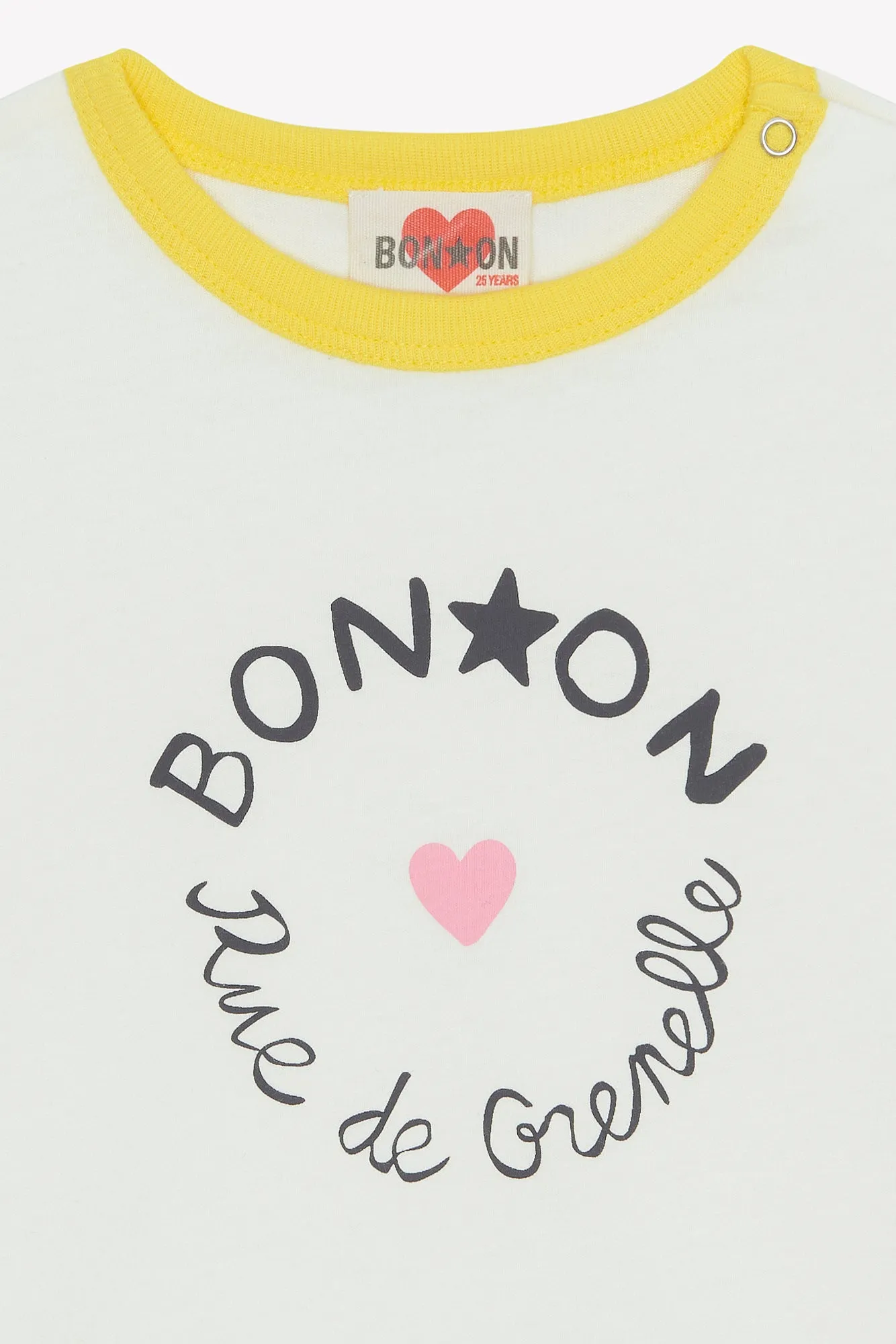 Bonton Napo Milk t-shirt baby hvid 3 mdr-2 år