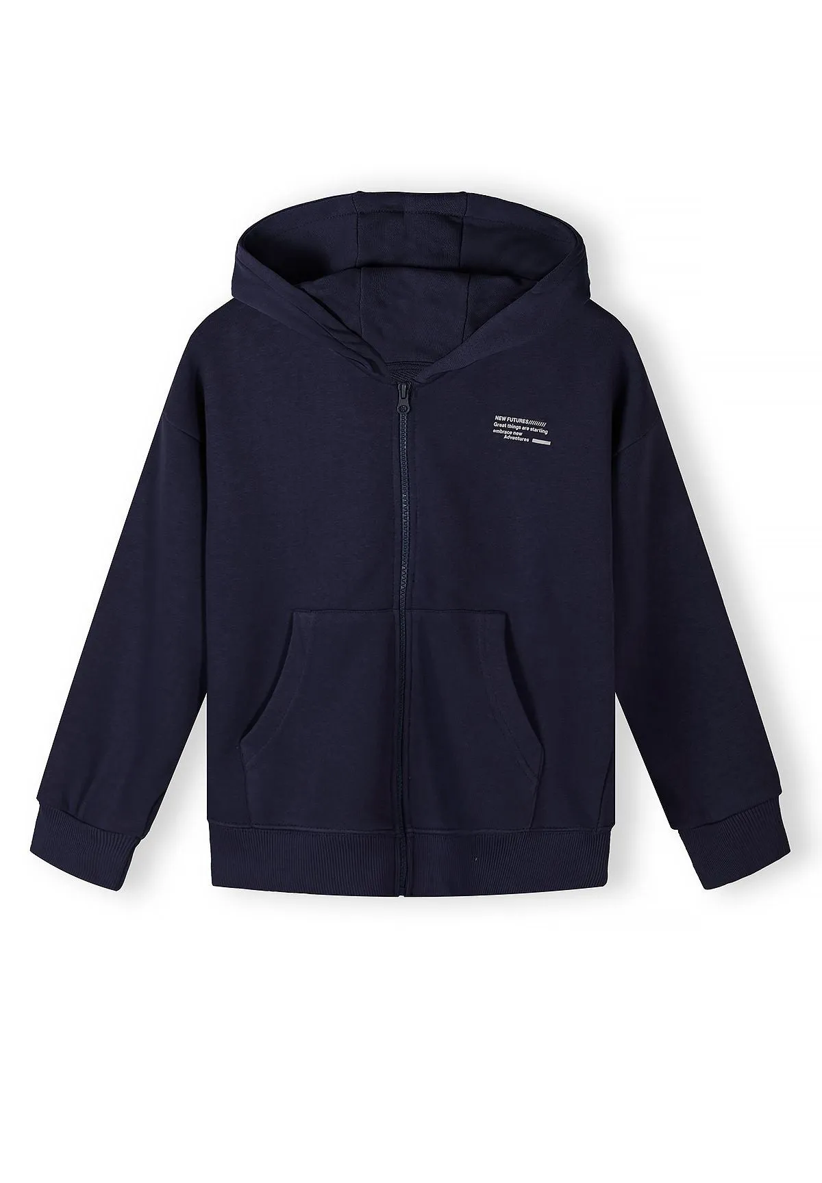 Minoti 44808 zip hoodie lilla marine 2-pak