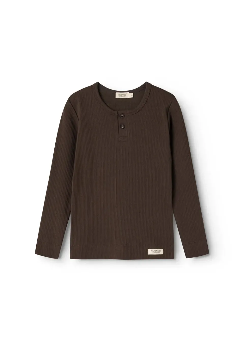 MarMar Tee LS T-shirt Dark Roast Rib