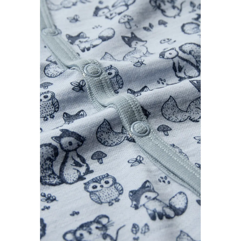 Hust & Claire Mobi Woodland natdragt Baby Blue merino