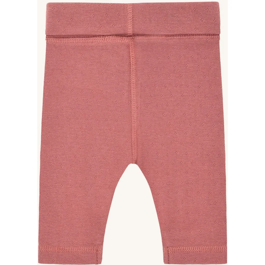 Hust & Claire HCLuca Pointelle bukser dry rose økologisk