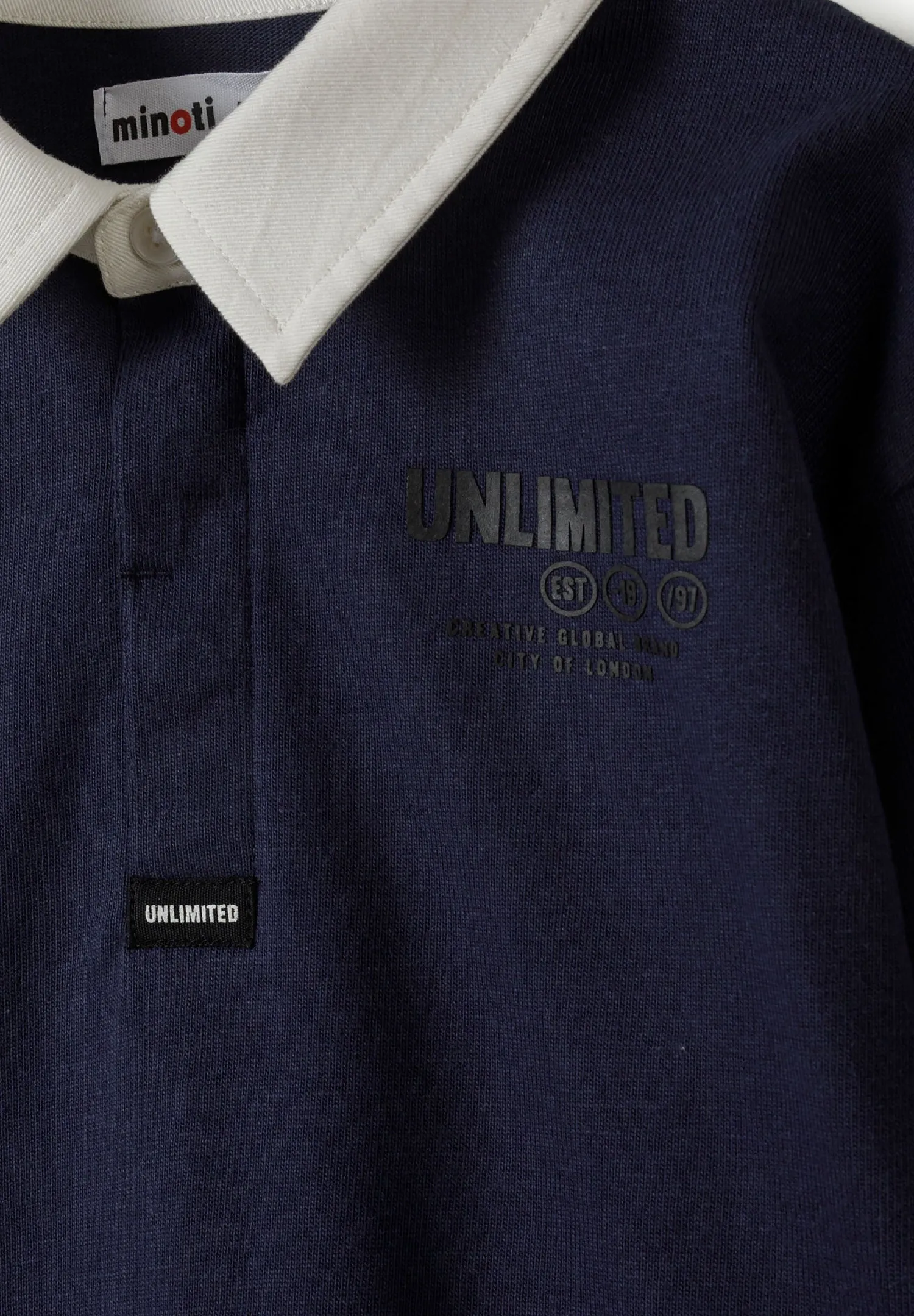 Minoti 44283 poloshirt navy langærmet til drenge