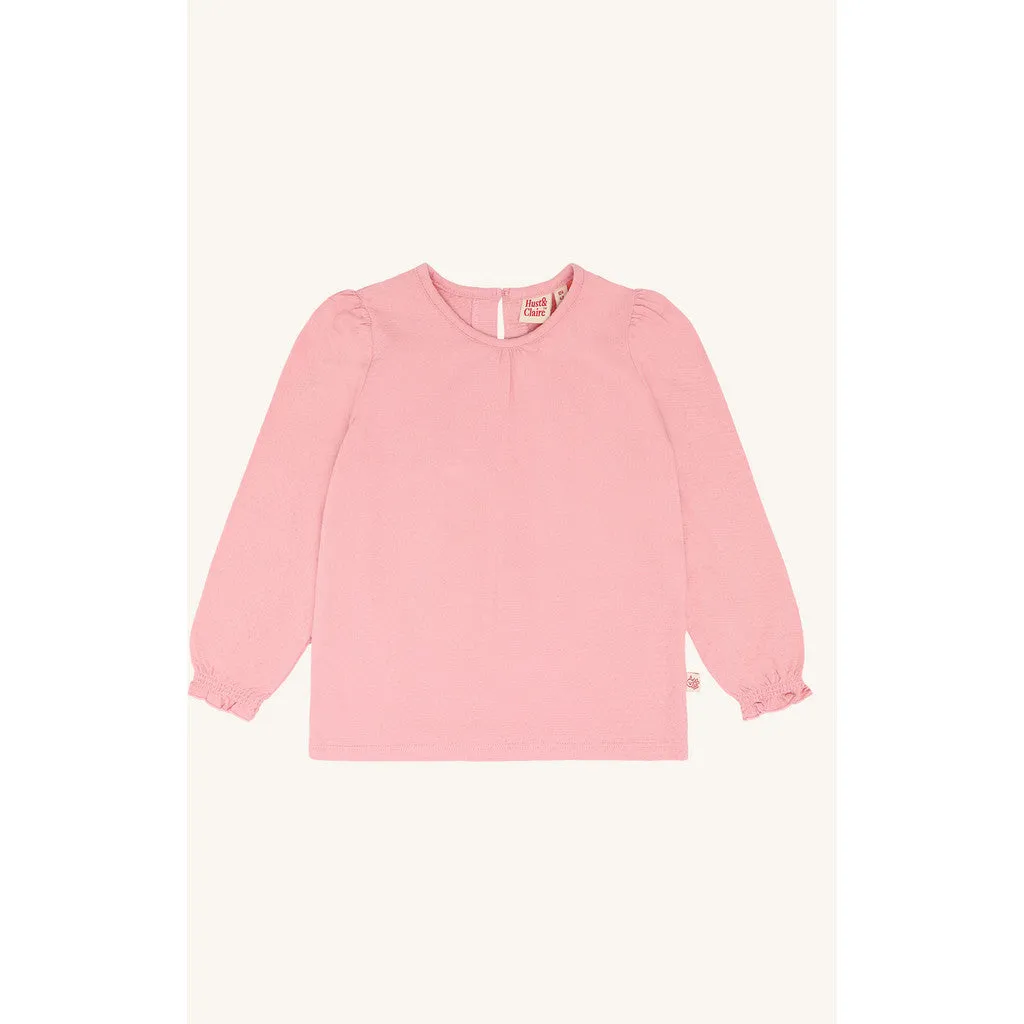 Hust & Claire HCAlma bluse Pink Icing langærmet