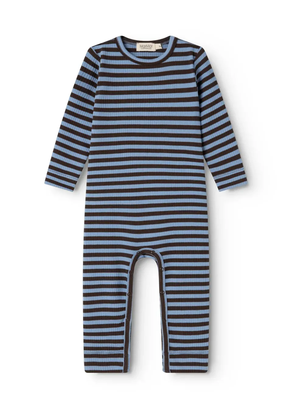 MarMar Plain Rompy heldragt Blue Heaven Stripe rib 56-98