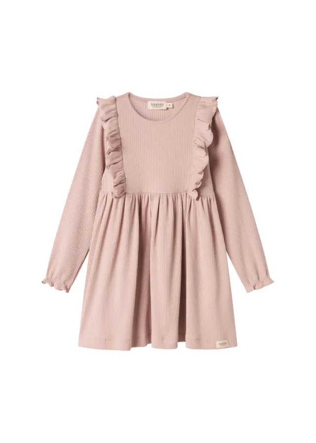 MarMar Dikte kjole Faded Rose ribstrik