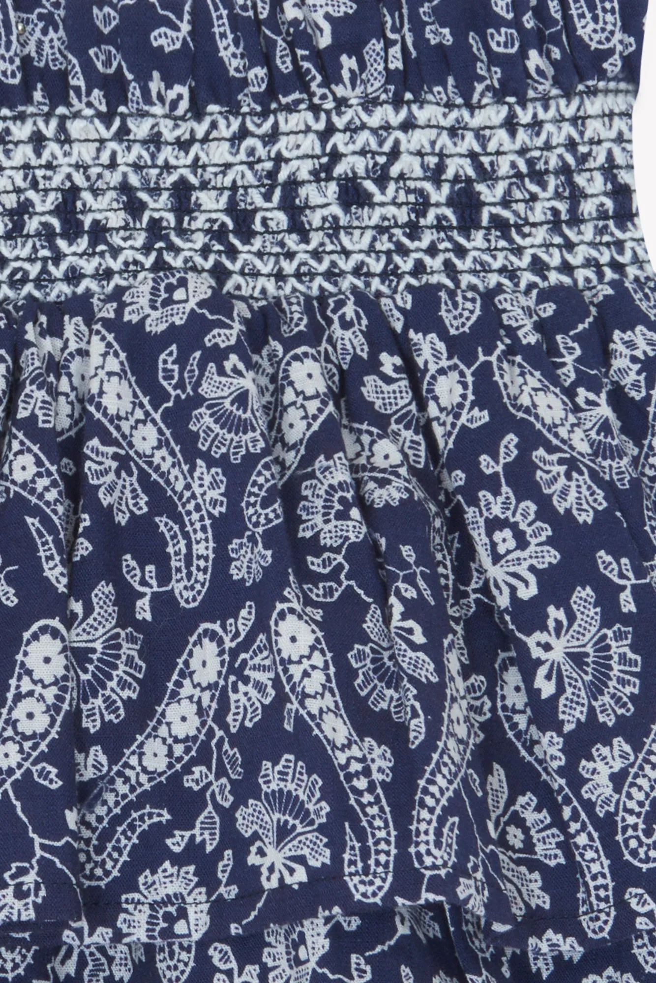 Bonton Bali nederdel blå bandana med flæser