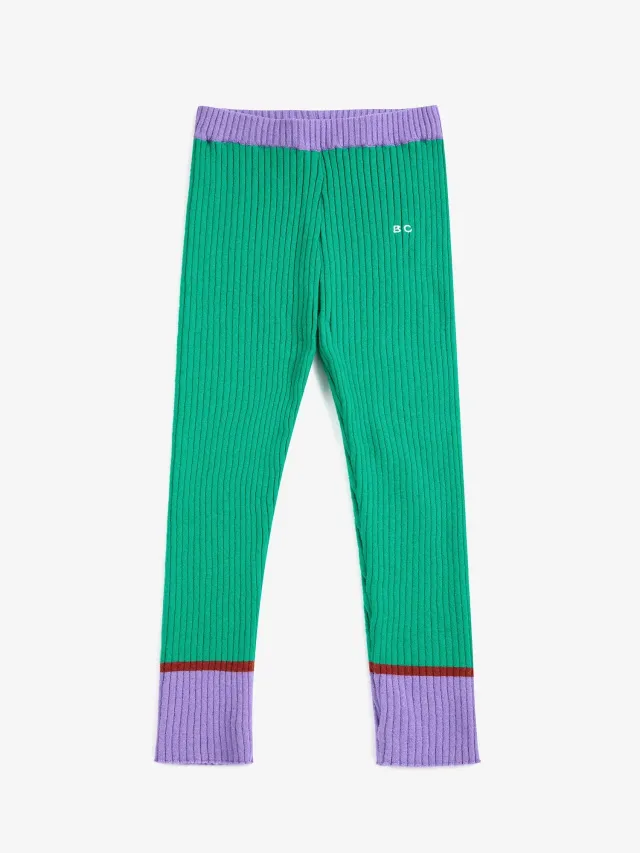 Bobo Choses All About Monsters strikleggings lysegrøn 2-3Y