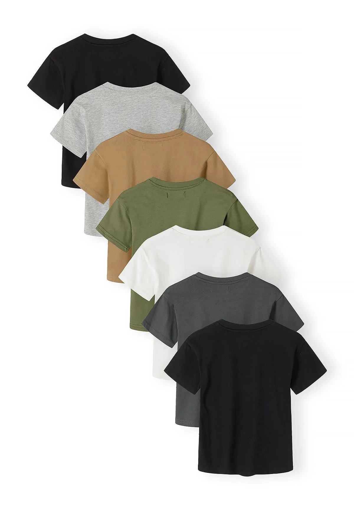 Minoti 44881 t-shirt til drenge grå 7-pak bomuld