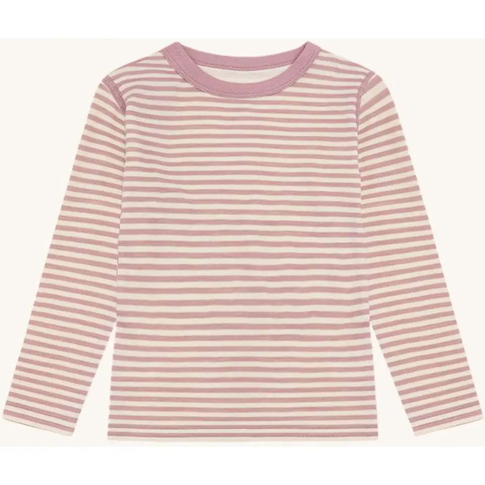 Hust & Claire HCAbba Silky langærmet bluse Heather uld