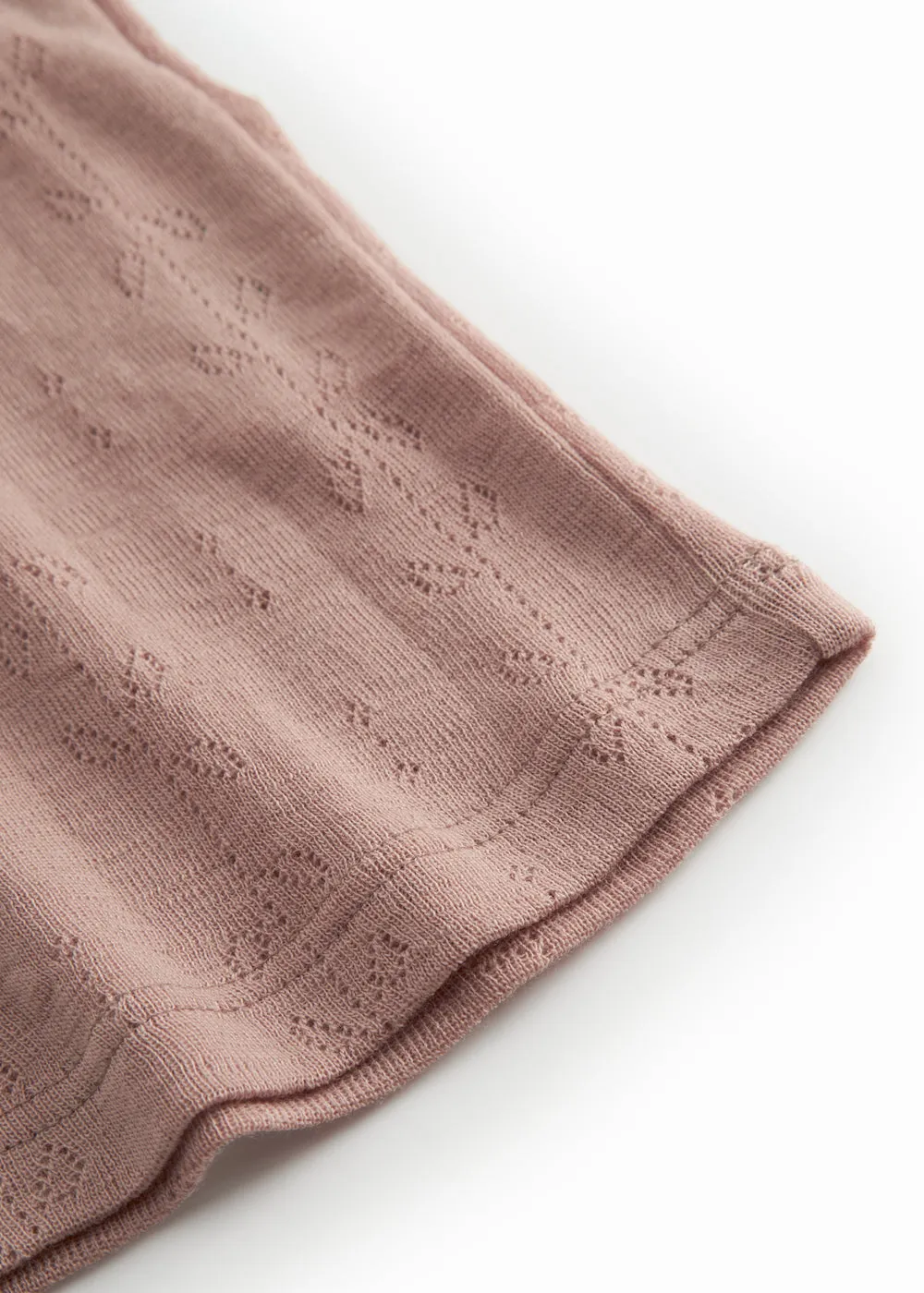 MarMar Tavi undertrøje Burnt Rose uld pointelle
