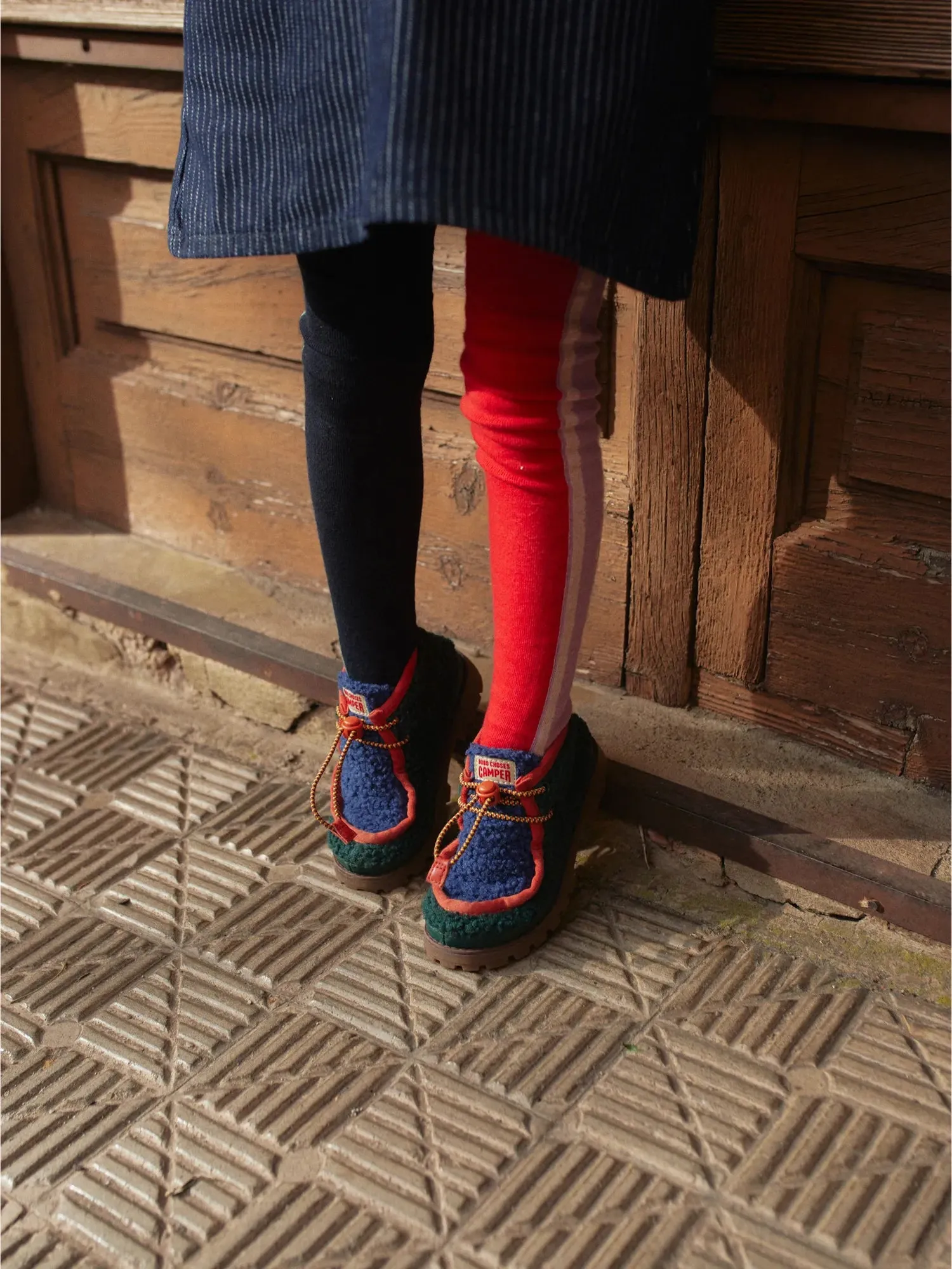 Bobo Choses Compas Wallabee sheepskin shoes vinterstøvler uld