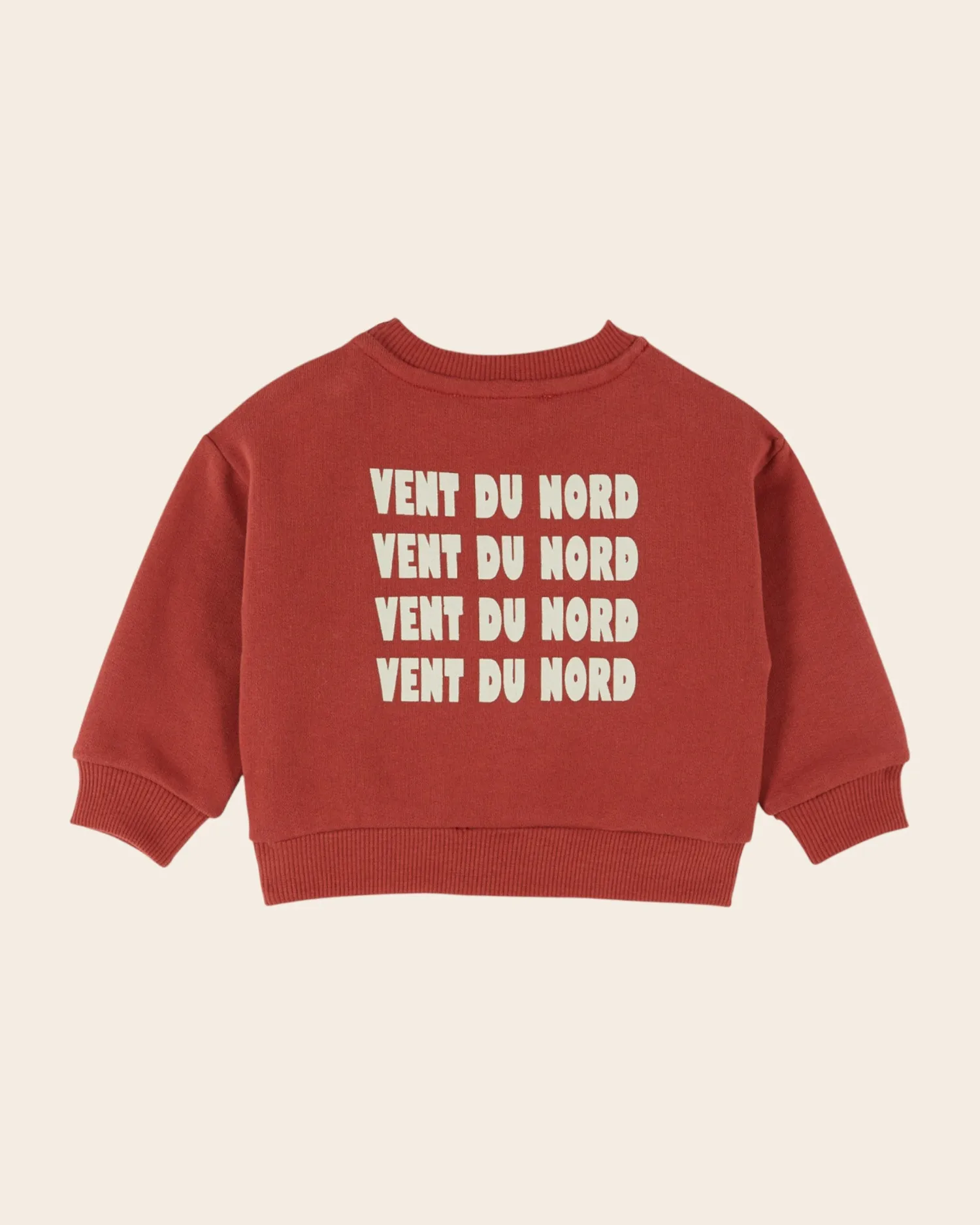 Emile et Ida Vent du Nord sweatshirt rød økobomuld