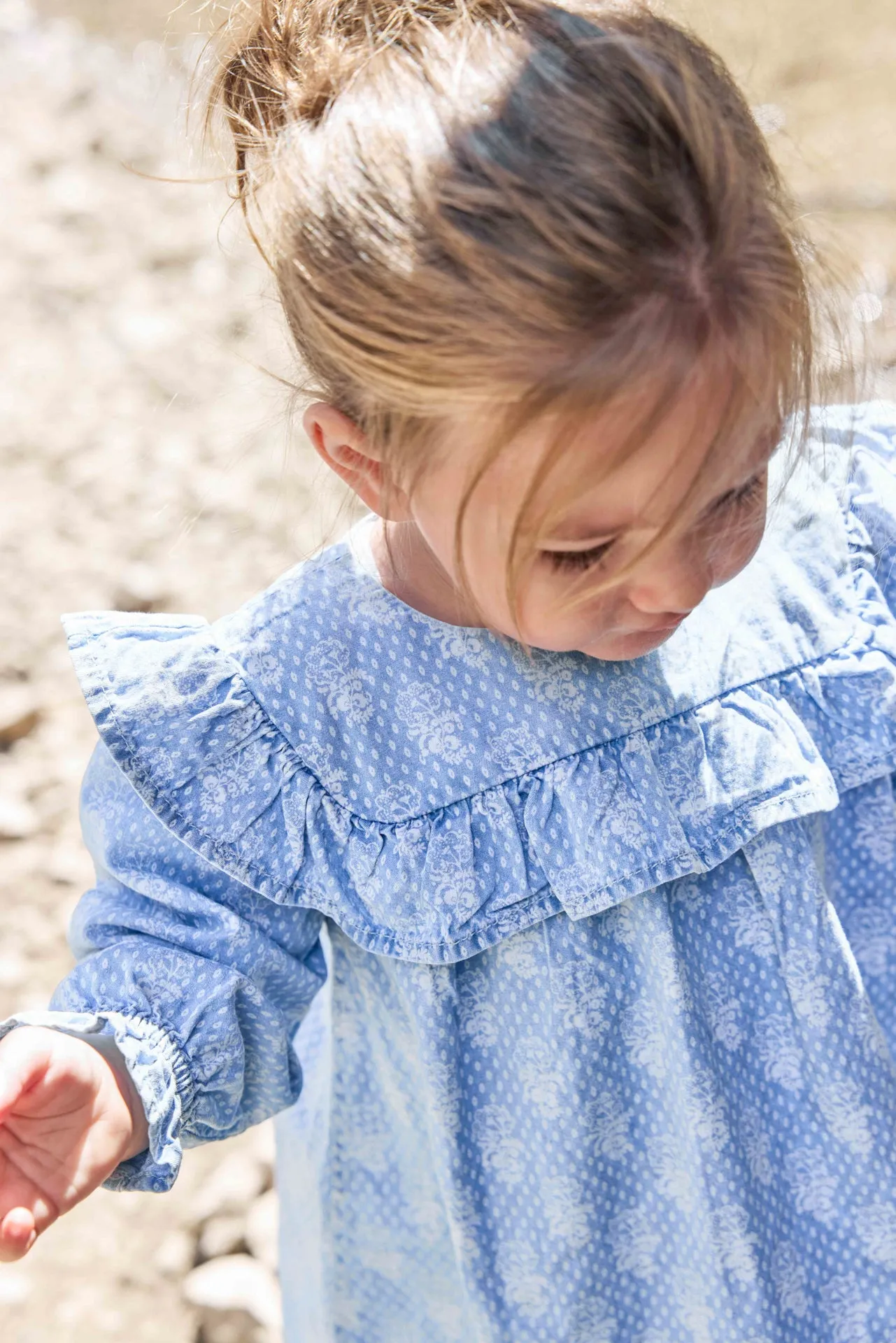 Bonton Maggie Mini Bandana kjole blå baby