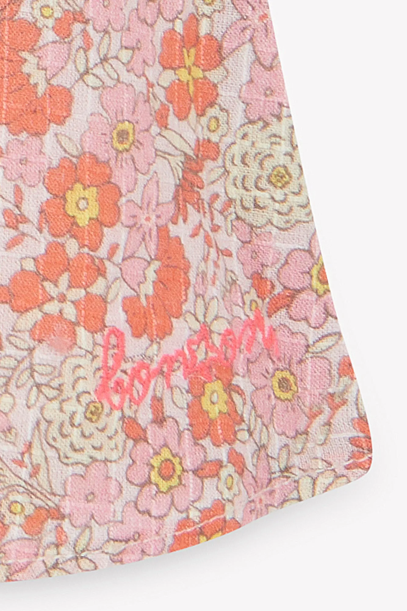 Bonton Aria skjorte blomstret bomuld vintage rose