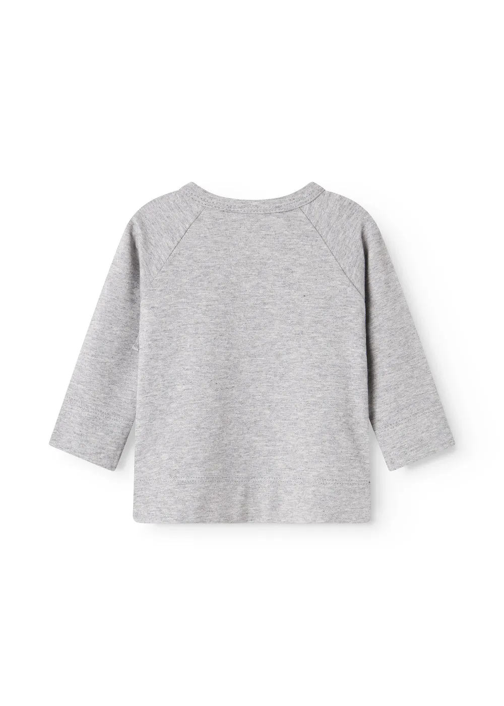 MarMar Tut Wrap LS bluse Light Grey Melange slå-om