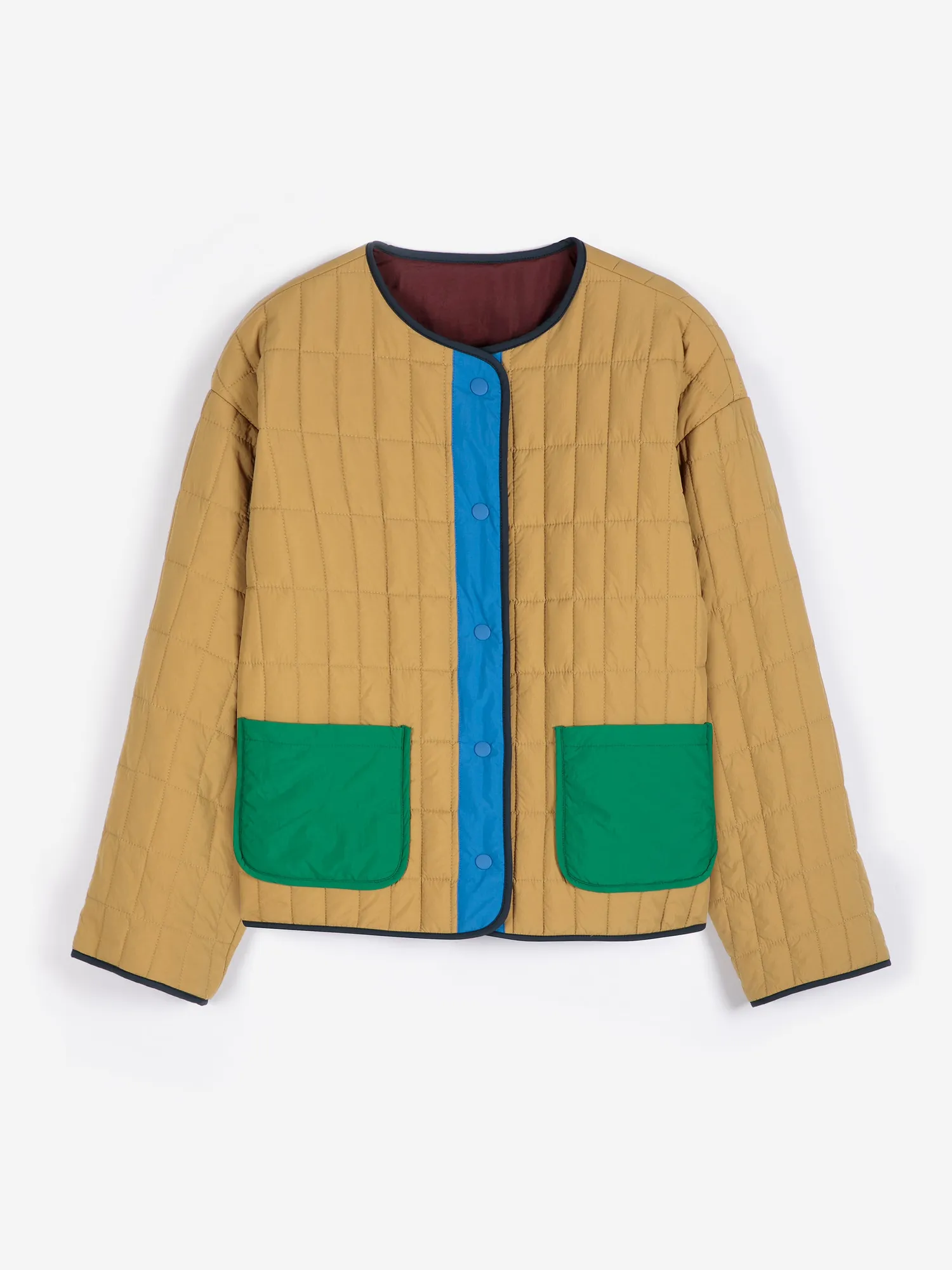 Bobo Choses Color Block vendbar jakke let foret multicolor