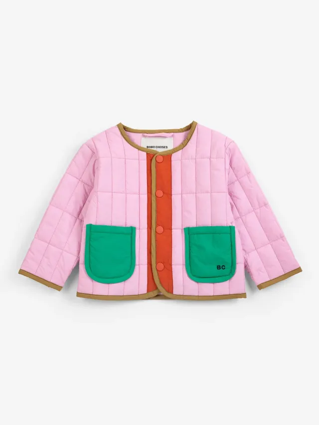 Bobo Choses All About Monsters BC light padded jakke pink 6M