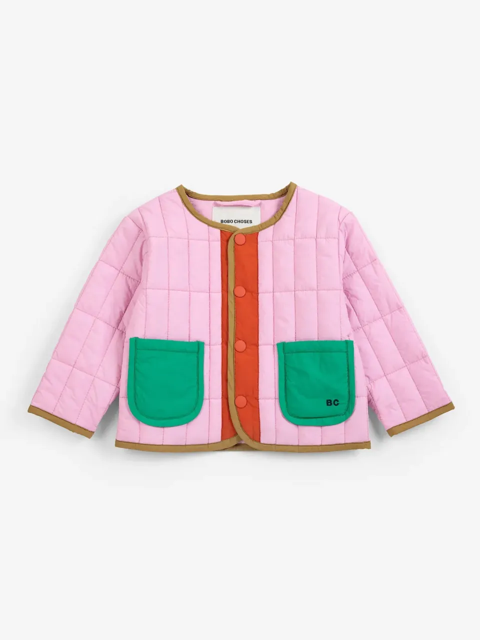 Bobo Choses All About Monsters BC light padded jakke pink 6M