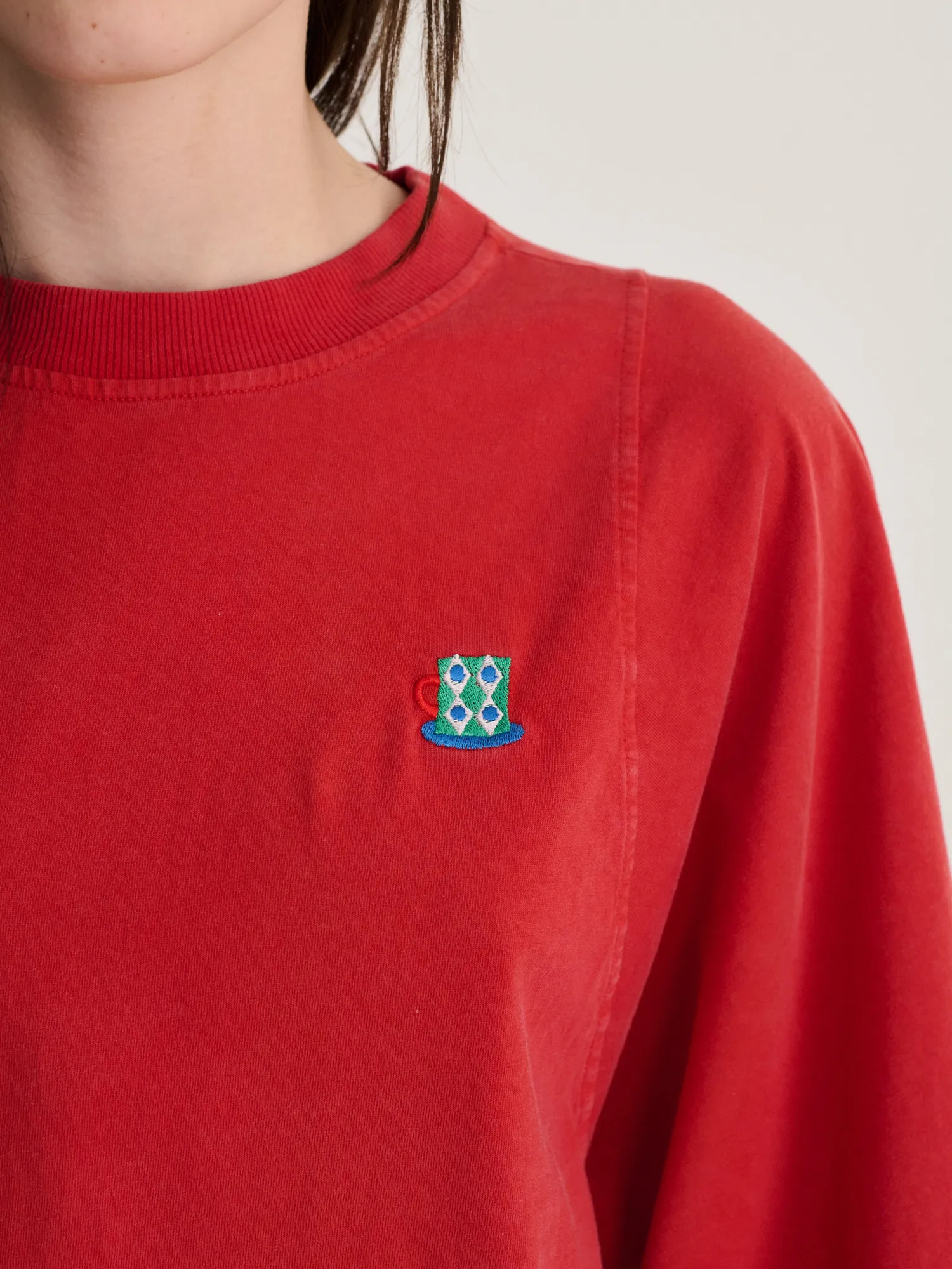 Bobo Choses Monster Mug relaxed T-shirt rød økologisk