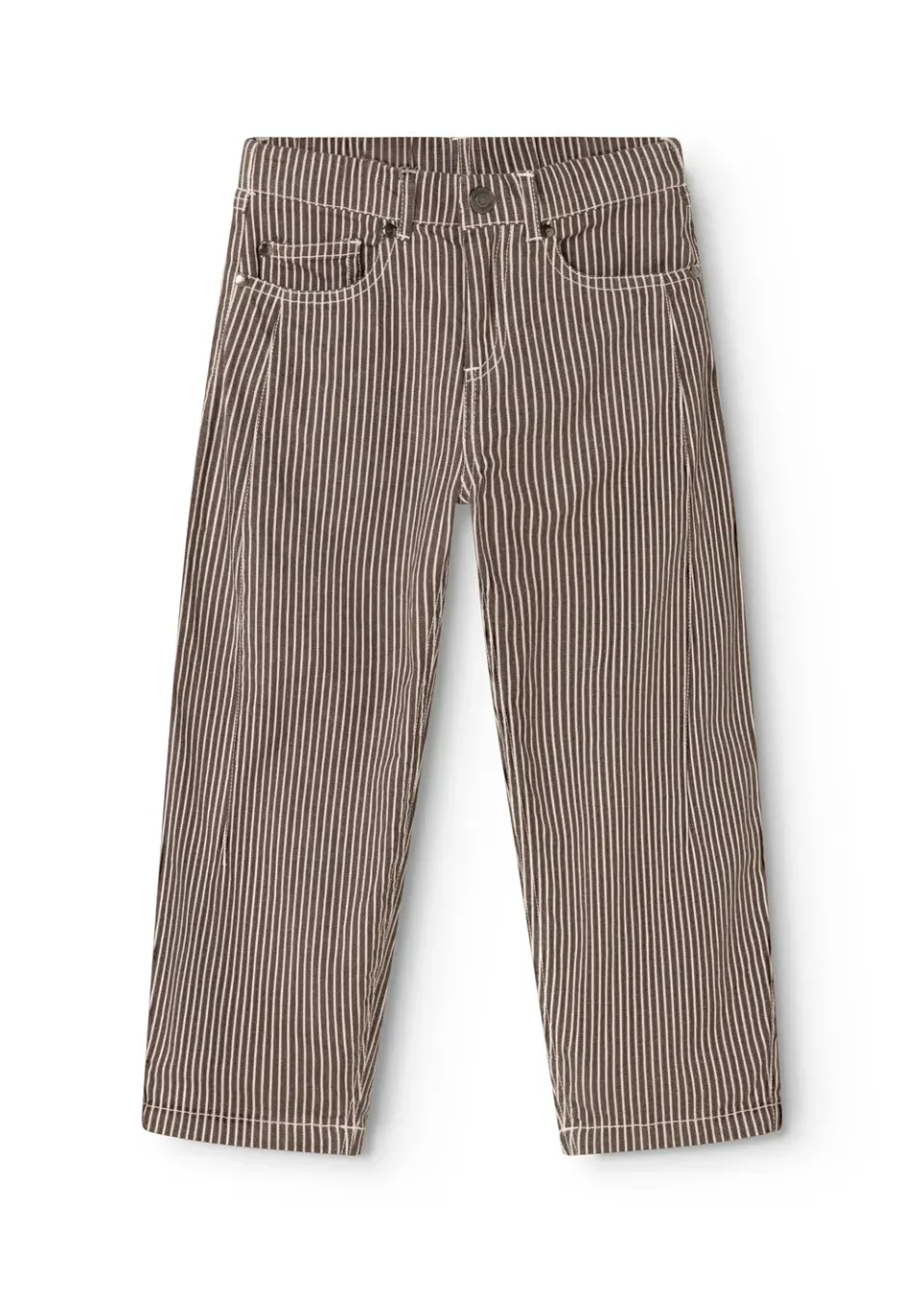 MarMar Copenhagen Pando bukser Dark Brownie Stripe denim