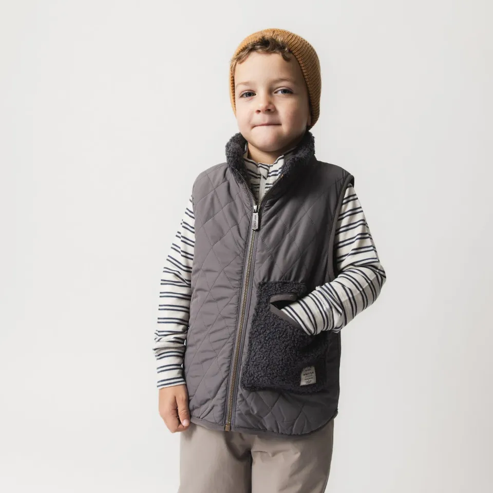 MINI A TURE MATELIS termovest plum kitten quiltet