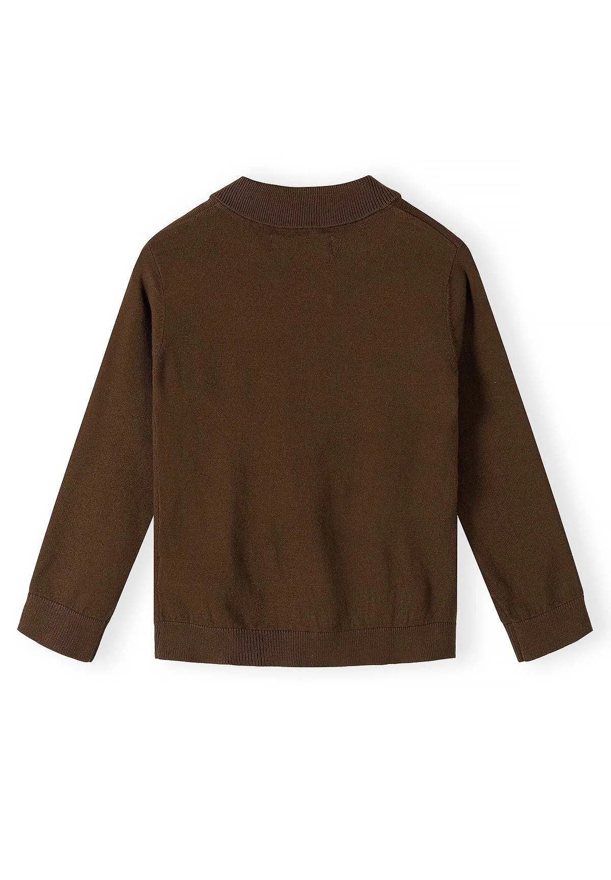 Minoti 45570 pullover til drenge brun polo